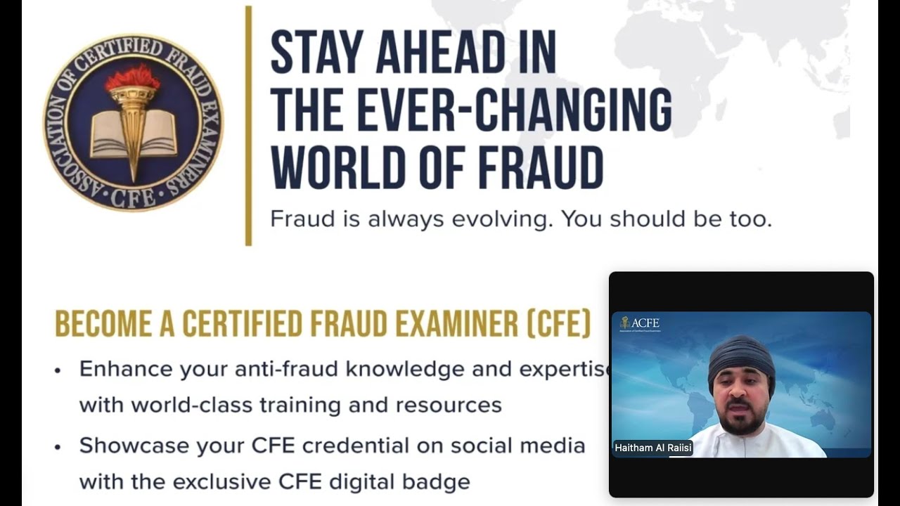BECOME A CERTIFIED FRAUD EXAMINER (CFE) in 4 Days