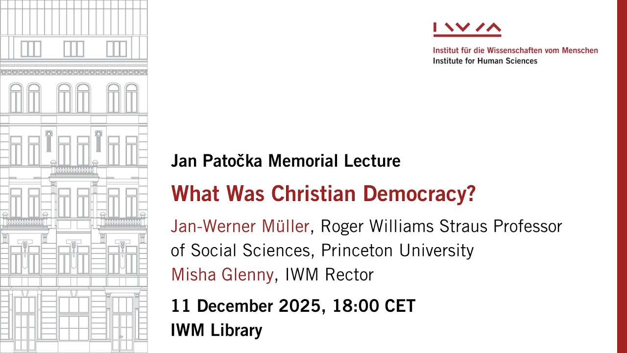 JAN-WERNER MÜLLER: What Was Christian Democracy?