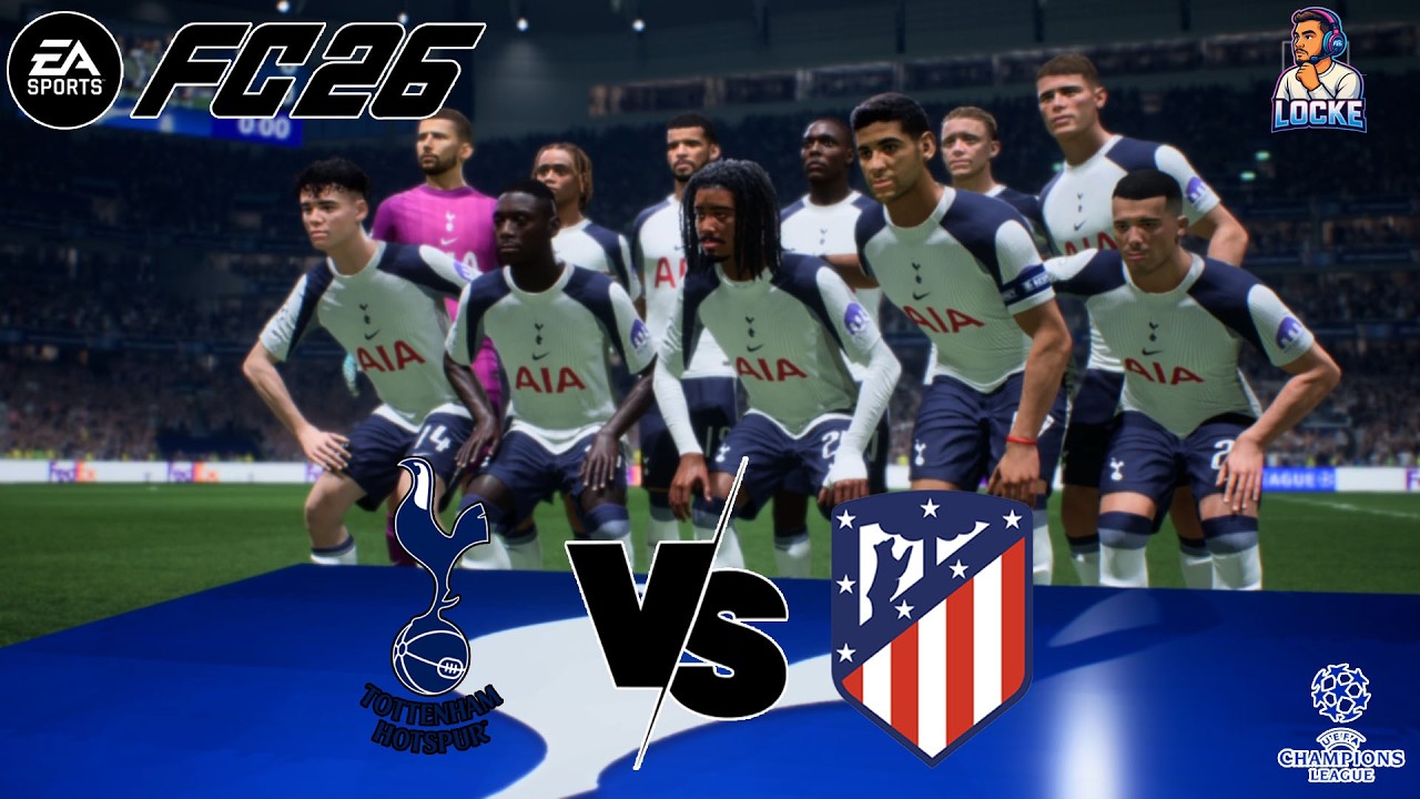 EA FC 26 | TOTTENHAM X ATLETICO DE MADRID | OITAVAS DE FINAL | JOGO DE VOLTA | CHAMPIONS LEAGUE