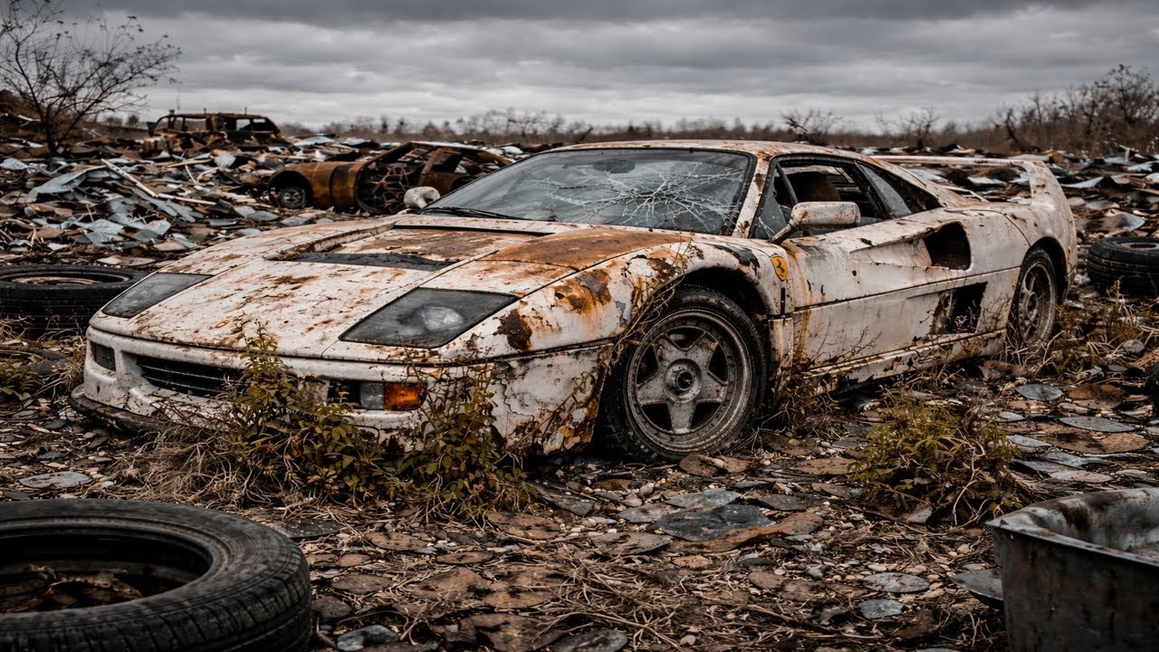 Abandoned Ferrari F40: The Shocking Decay of a Legendary Supercar!