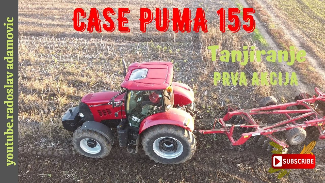 CASE PUMA 155 : TANJIRANJE, prva akcija ; CASE PUMA 155: DISKING, first action