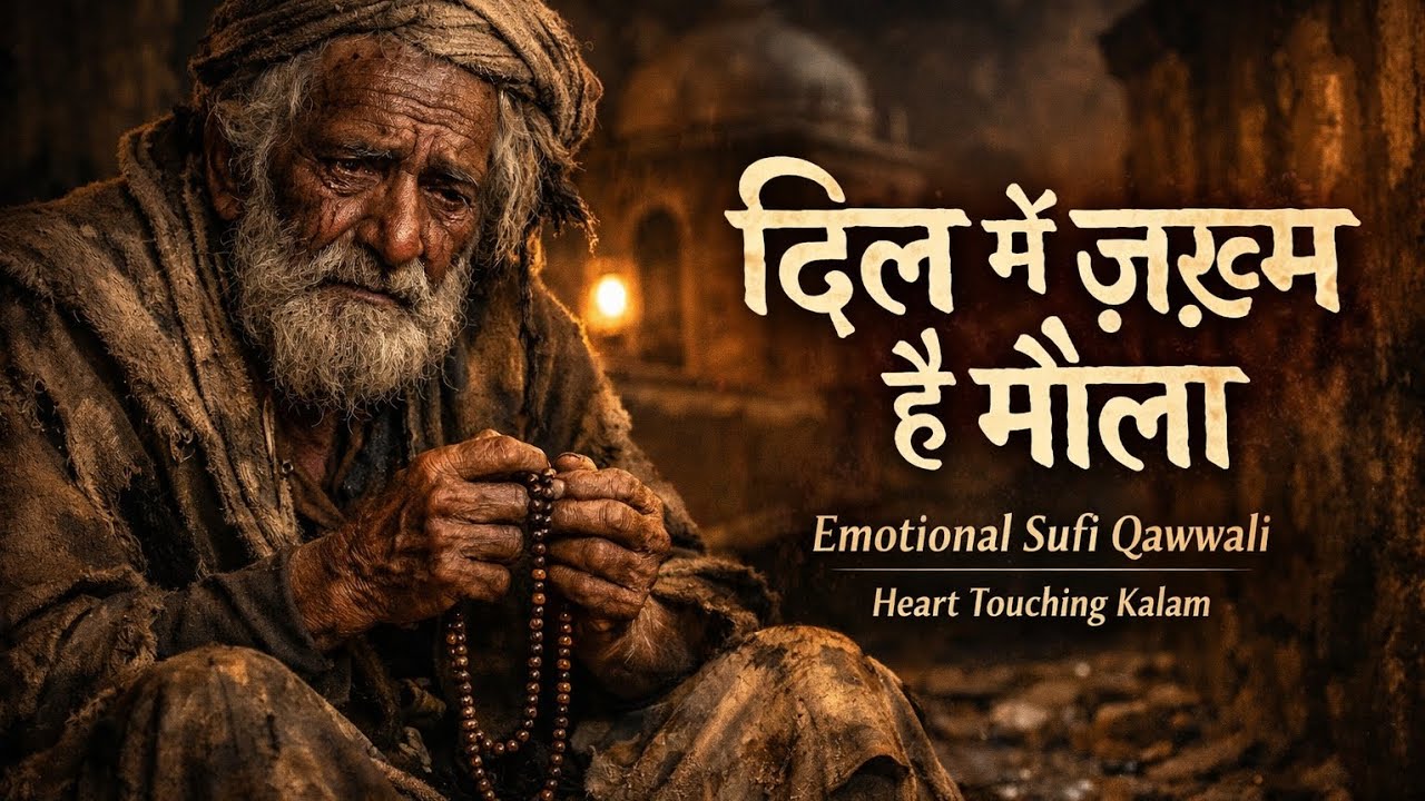 दिल में ज़ख़्म है मौला | Emotional Sufi Qawwali | Heart Touching Sad Kalam | Ishq-e-Majazi
