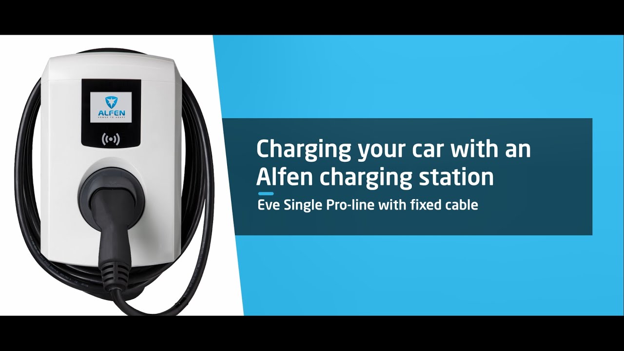 How to use an Alfen charging station: type Eve Single Pro-line - fixed cable