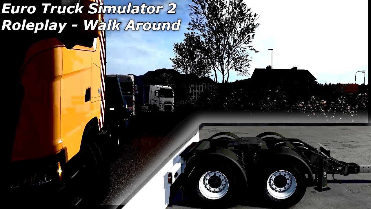 Euro Truck Simulator 2 Roleplay - Walk around - Rescue & Double Cargo