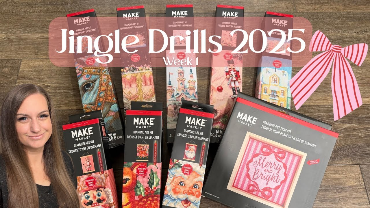 Jingle Drills 2025, неделя 1 || Розовый праздник/Рождество в Michael’s с Make Market!