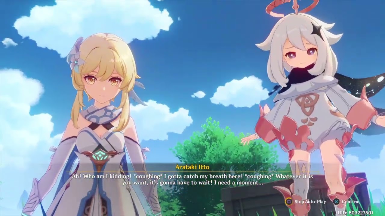 THROWING BEANS AT ARATAKI ITTO Genshin Impact CUTSCENE