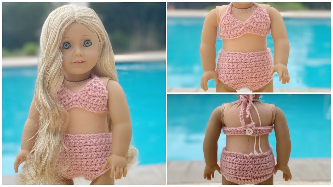 American Girl Doll Bikini Crochet Tutorial