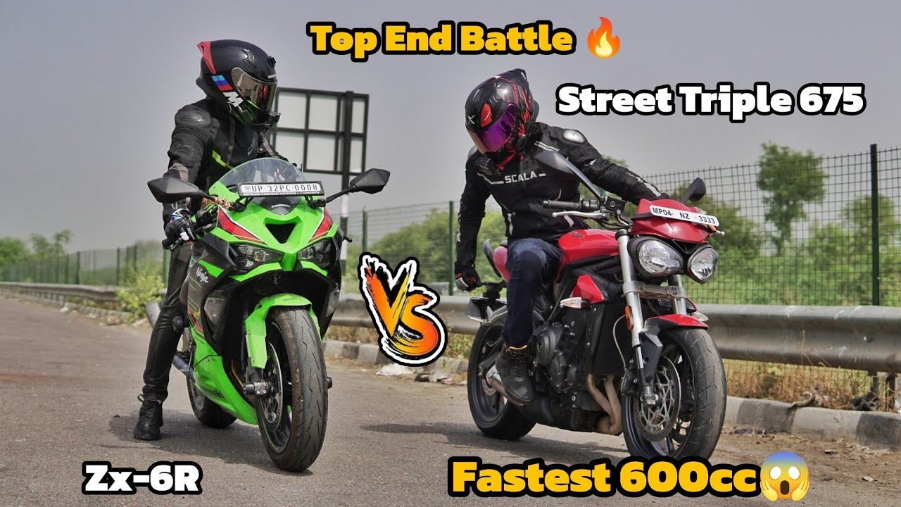Kawasaki Zx6R Vs Triumph Street Triple 675 | Isko Harana Mushkil Hai🥵