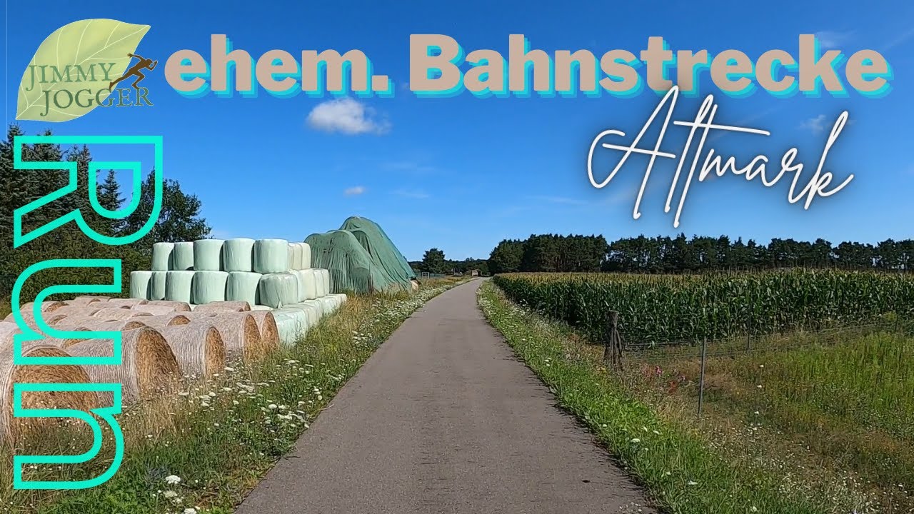 Naturlauf auf ehemaliger Kleinbahnstrecke in der Altmark