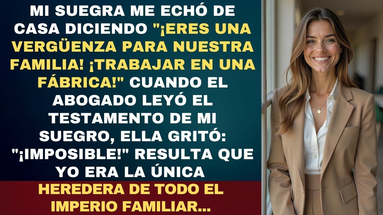Mi Suegra Me Echó De Casa Por 'Arruinar Su Reputación', Pero El Testamento De Su Esposo La Dejó