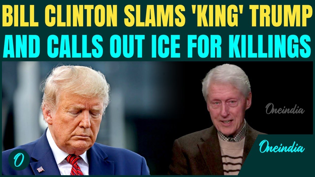 Bill Clinton BREAKS Silence: Slams Trump&rsquo;s Immigration Crackdown, Mentions Shootings by ICE Agents