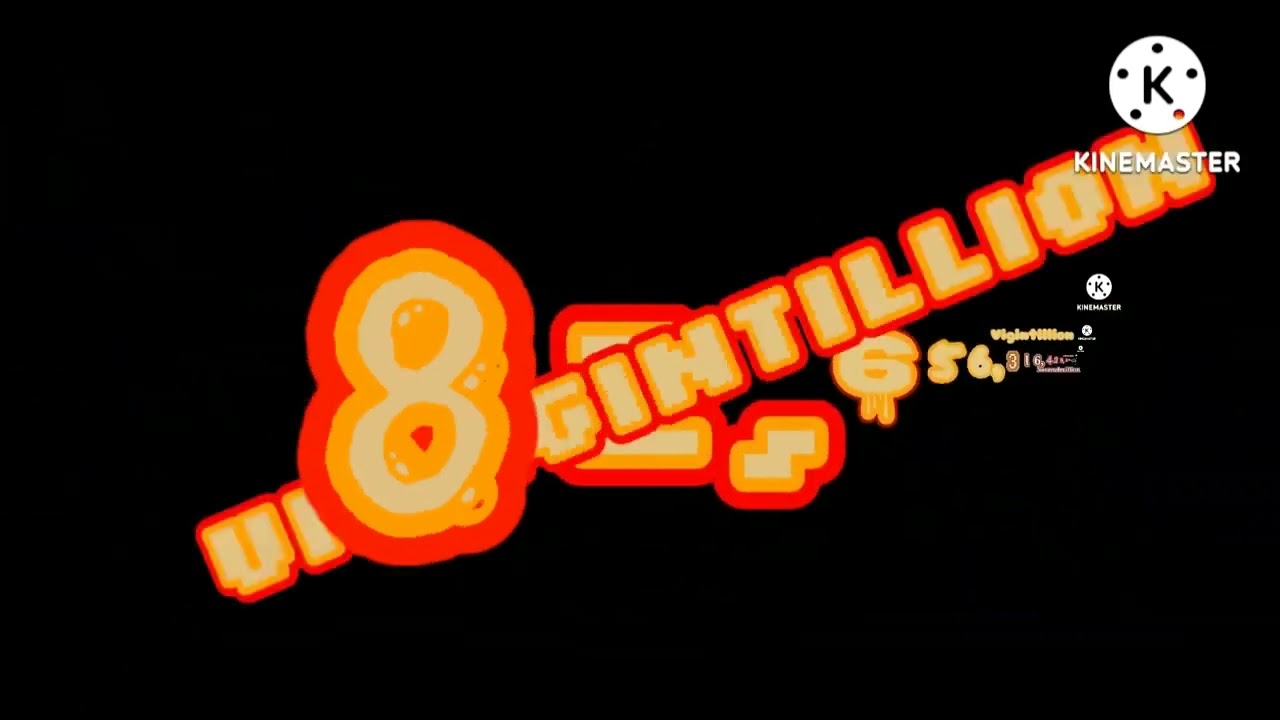 Numbers 0 to 1 quinvigintillion with sound effect