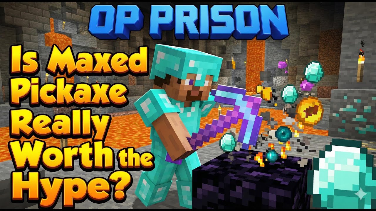 Can You Handle the Maxed Out Pickaxe ? #prison #hylexmc