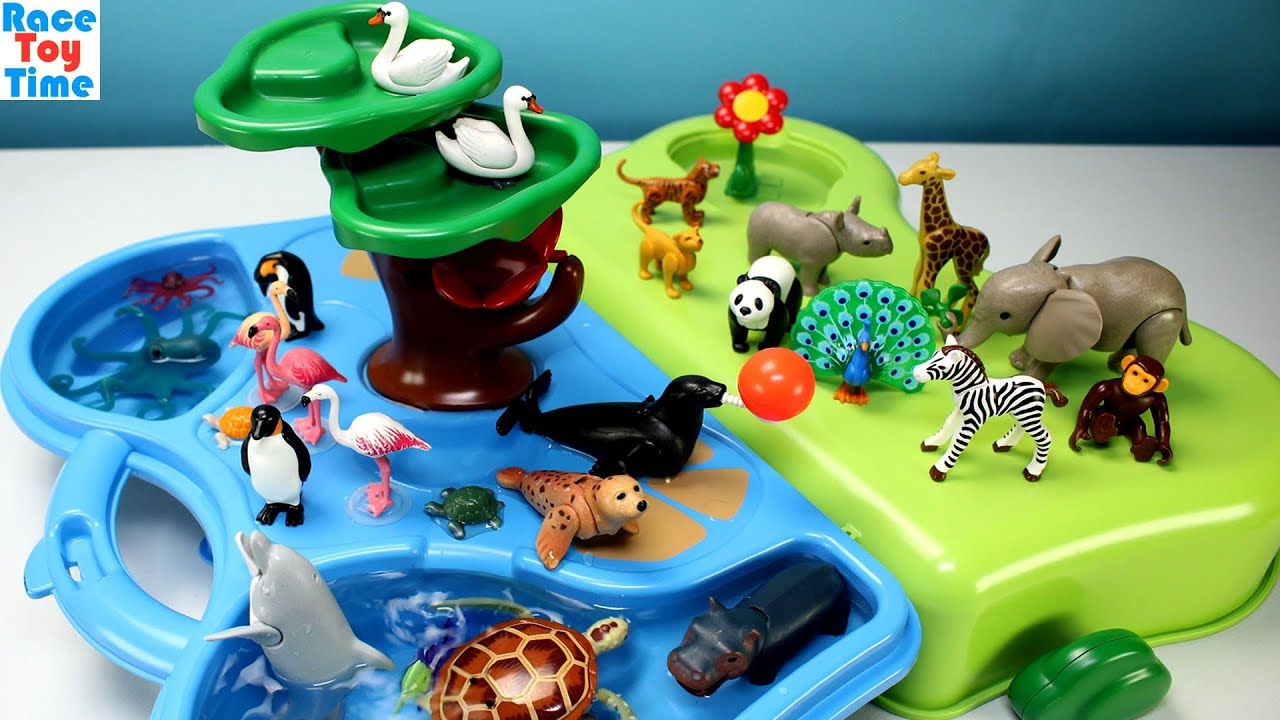 Playmobil 1-2-3 Animals Zoo and Aquarium Playset  - Fun Learning Video for Toddlers