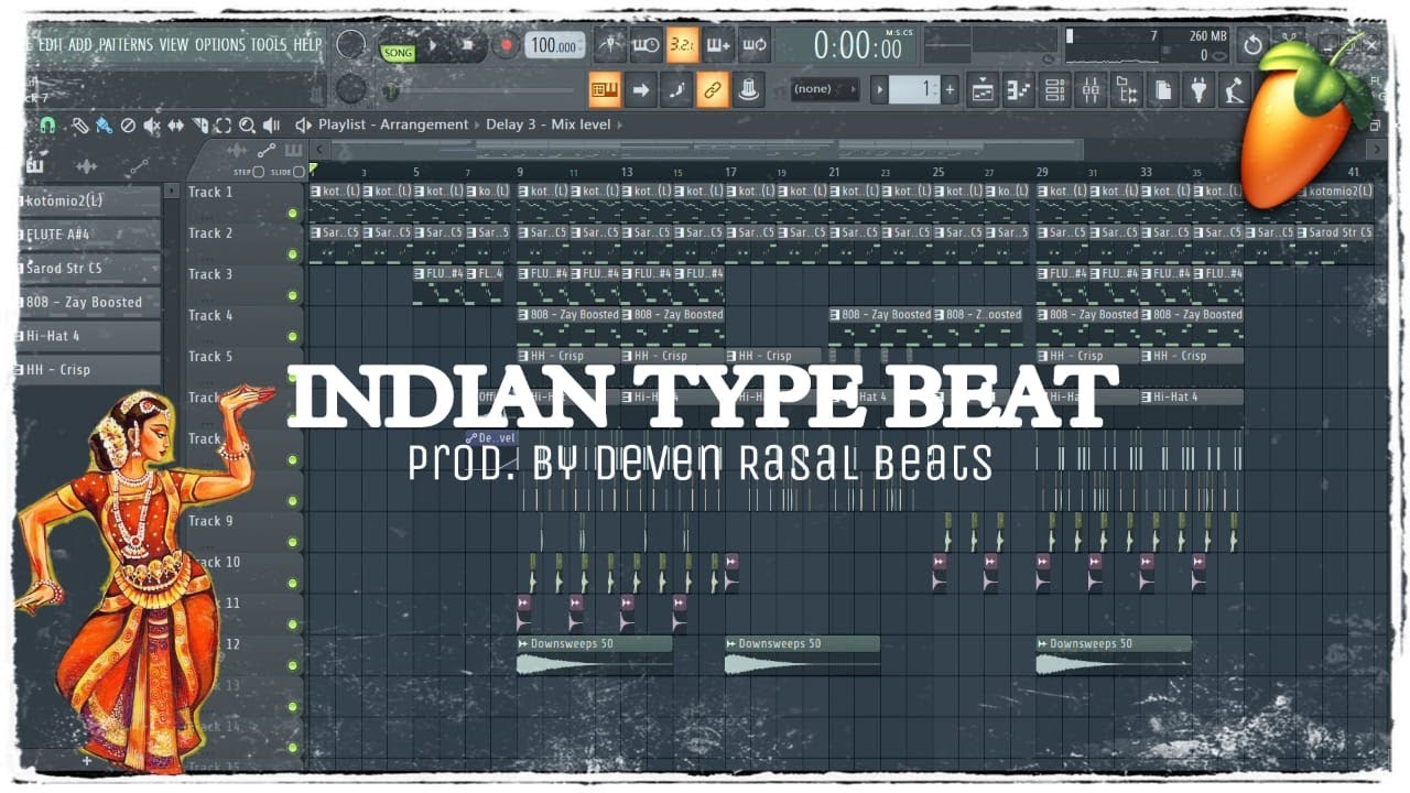 HOW TO MAKE INDIAN TYPE BEAT | SITAR + FLUTE | FL STUDIO | PROD. BY DEVEN RASAL