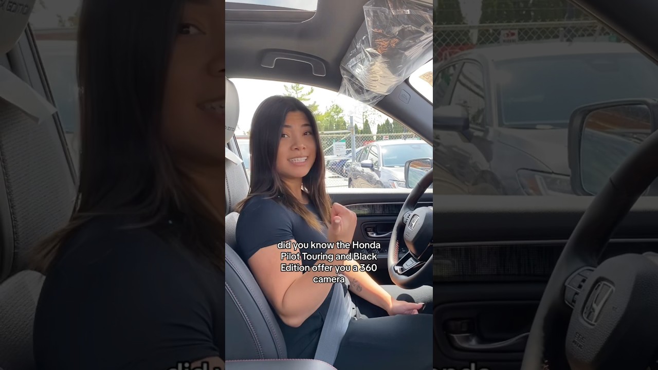Multiview camera system on the 2023 Honda Pilot 📸 #honda #hondapilot #carcamera