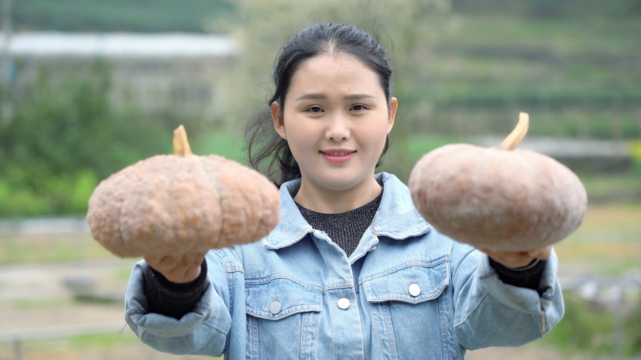 Старая тыква, которая хранилась шесть месяцев, вкусная и ароматная!