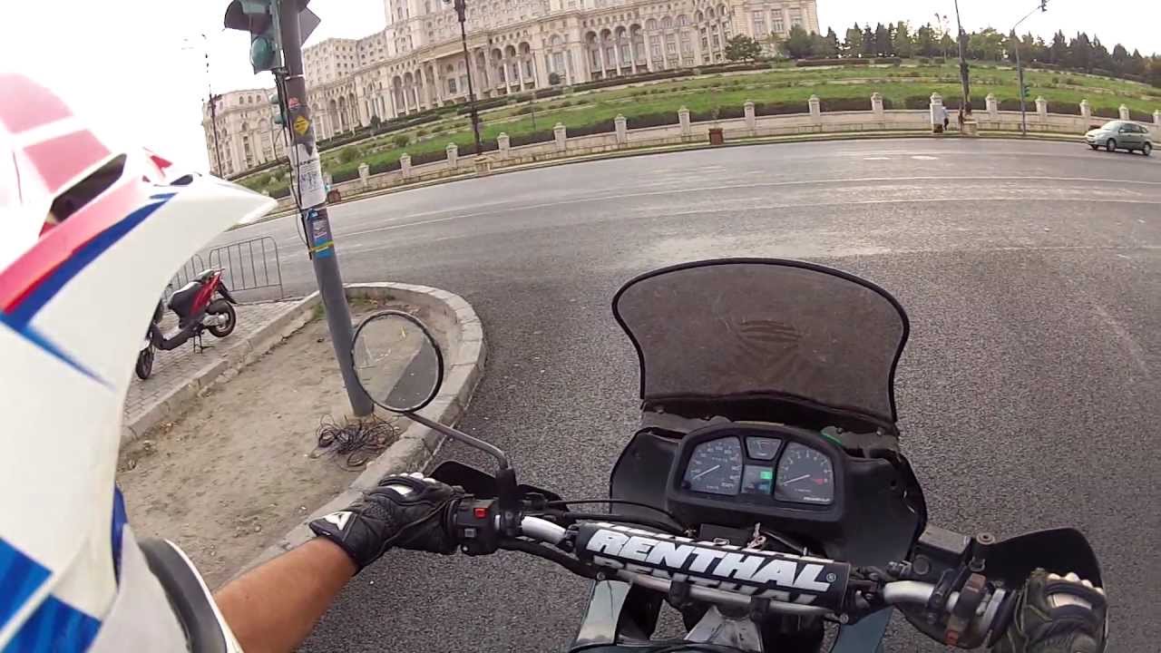 Doria - city ride (Honda Transalp 600 in Bucharest)