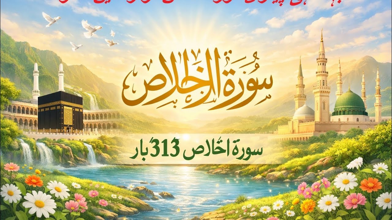 Surah Al Ikhlass 313 Time . 313 سورۃ اخلاص بار
