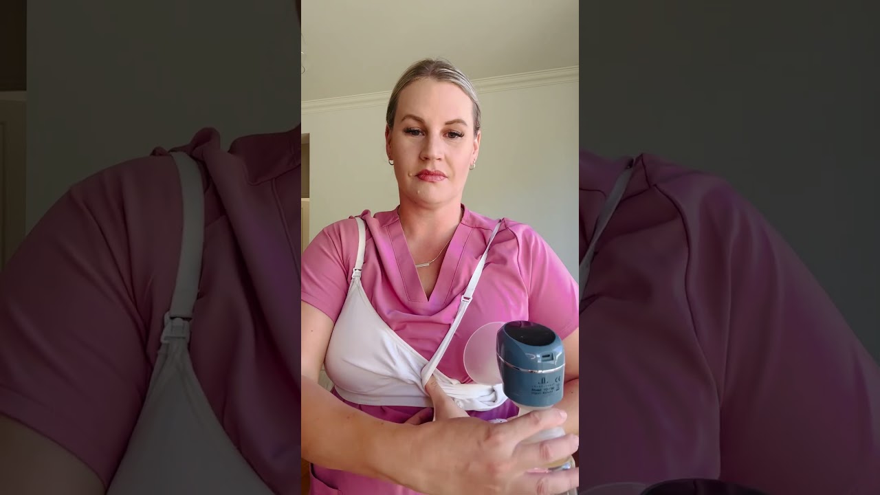 Easy pumping bra hack! #breastfeeding #pumping #newborn