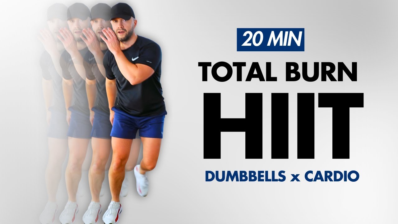 🔥 20-Min Full Body HIIT Workout with Dumbbells | Total Fat Burn + Cardio Blast