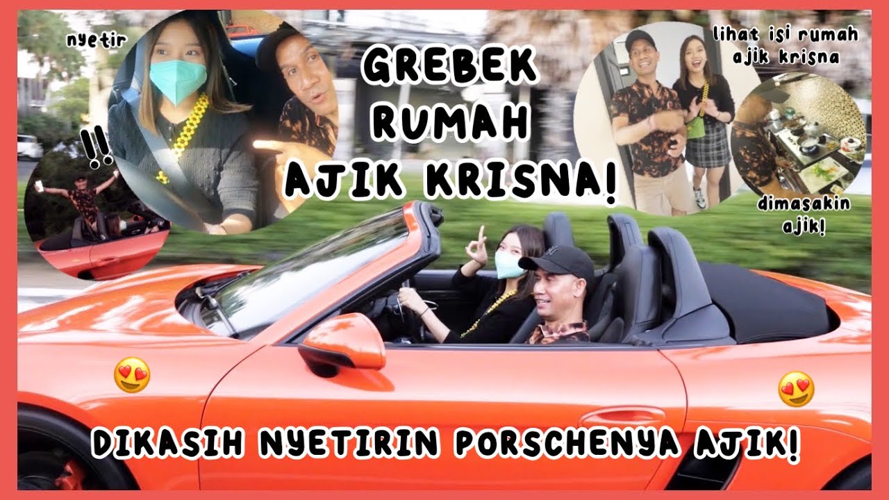 ANGGIS GREBEK RUMAH AJIK KRISNA! DIMASAKIN AJIK + NAIK PORSCHE NYA AJIK! 😍