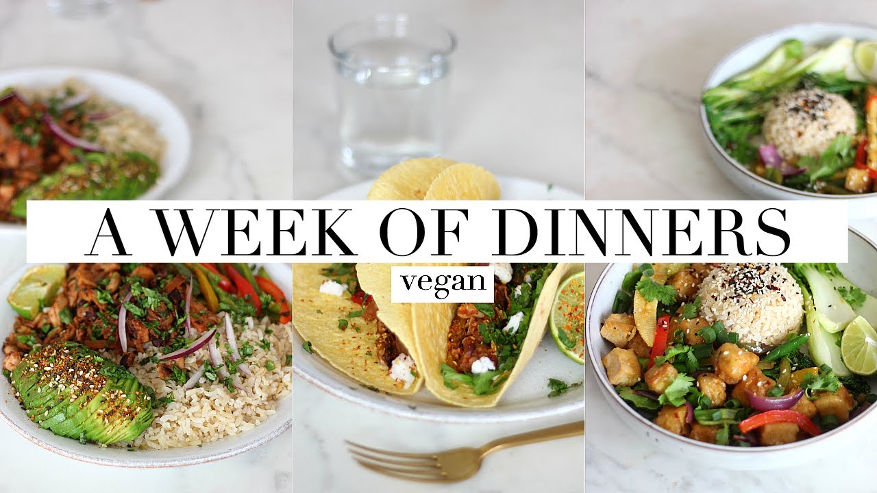 A Week of Dinners/What I Ate (+ Meal Prep!) Vegan | AD JessBeautician