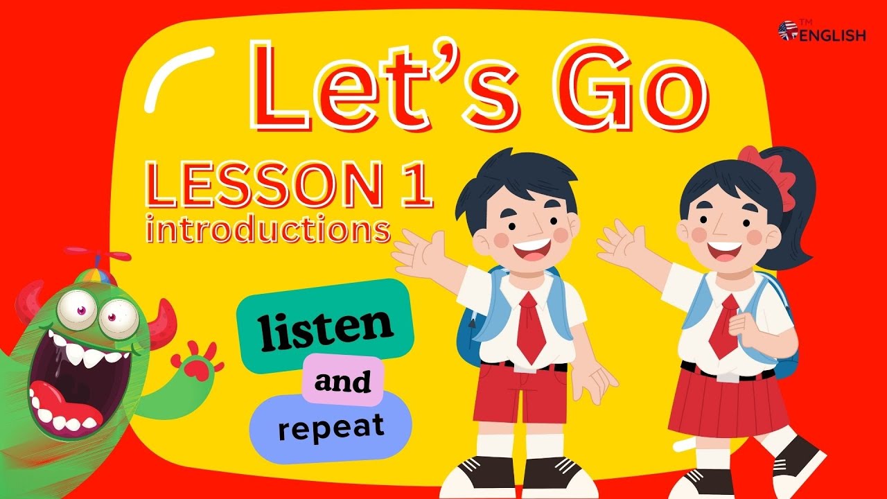 Lesson 1 Introductions 👋Beginner & Elementary Kids English  🎉ESL Vocabulary & Pronunciation 📚