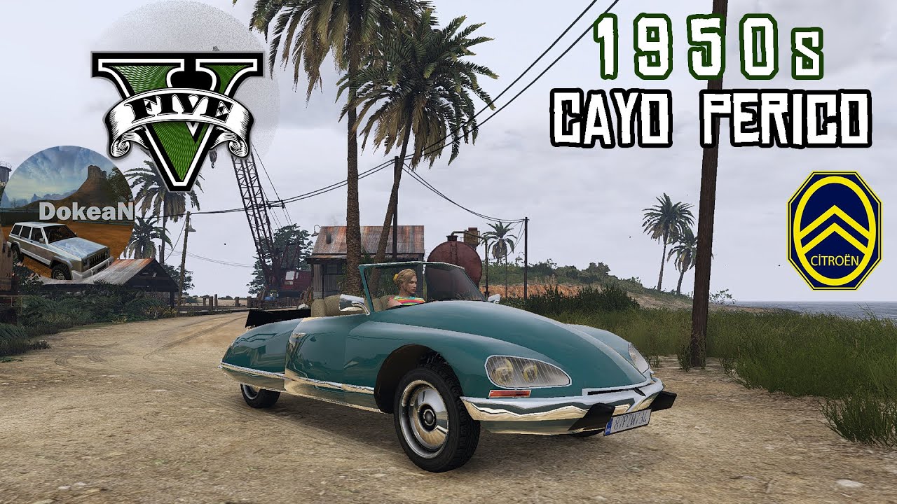 1955 Citroen DS21 on 1950s Cayo Perico - GTA V