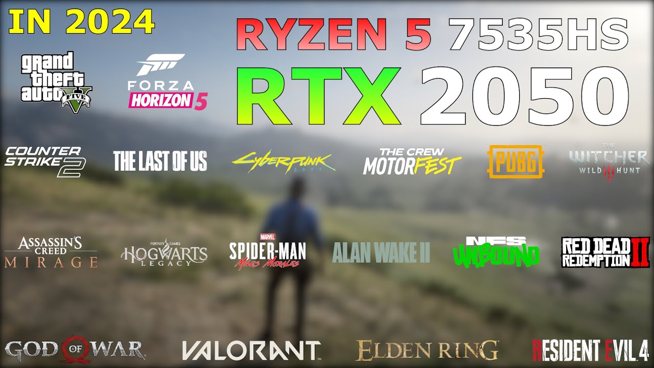 Ryzen 5 7535HS RTX 2050 - Test in 19 Games in 2024 - HP Victus 15