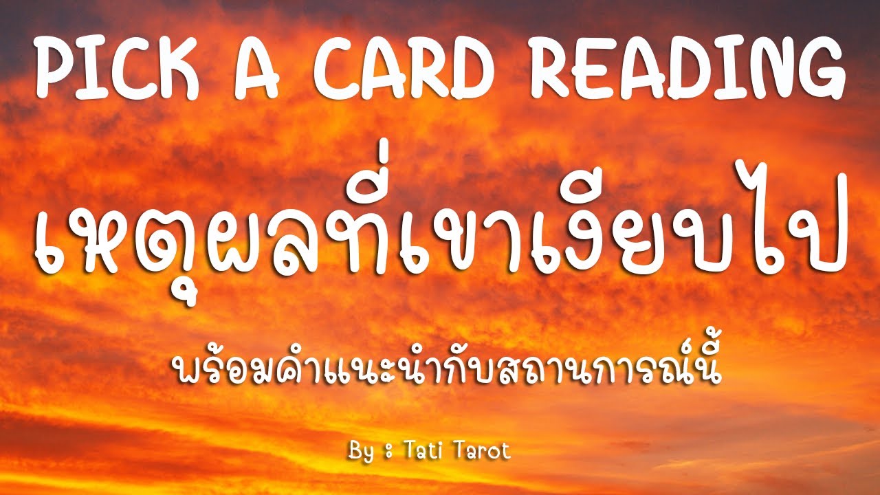 Pick a card ❤️ เหตุผลที่เขาเงียบไป พร้อมคำแนะนำกับสถานการณ์นี้...(Timeless)