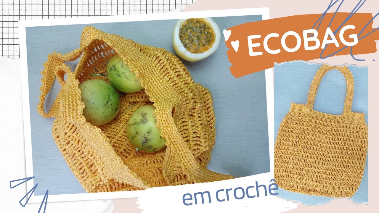 Ecobag, bolsa/sacola em crochê.
