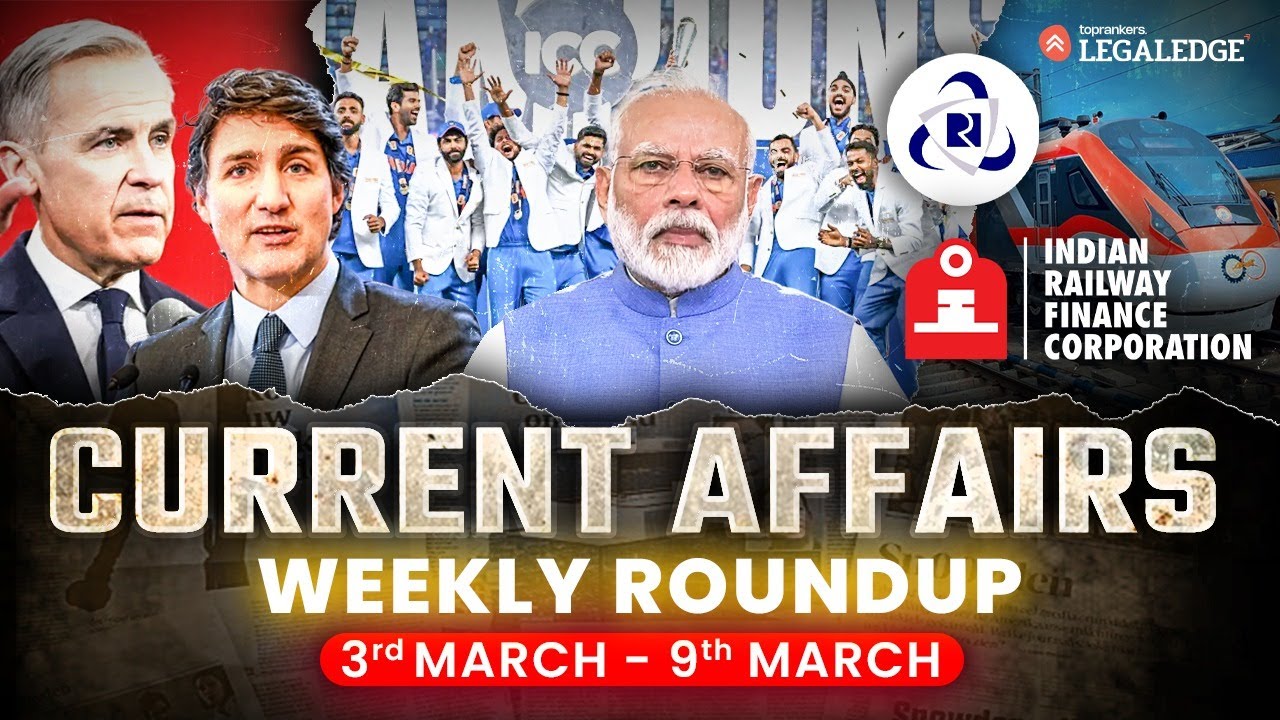 CLAT 2026: Weekly Current Affairs Roundup for CLAT 2026 Exam Preparation | Important Current Affairs