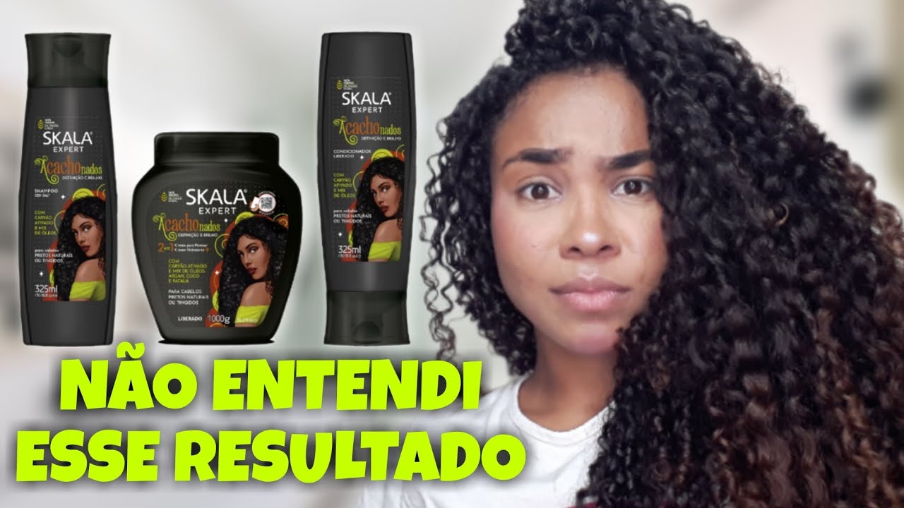 KIT SHAMPOO CONDICIONADOR É MÁSCARA 2 EM 1 #ACACHONADOS DA #SKALA