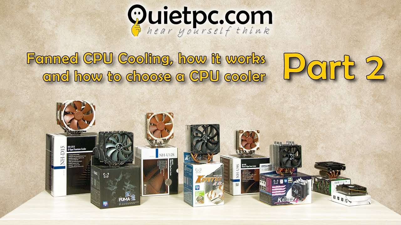 Quiet PC - Fanned CPU cooling, how it works and how to choose a CPU cooler - Part 2