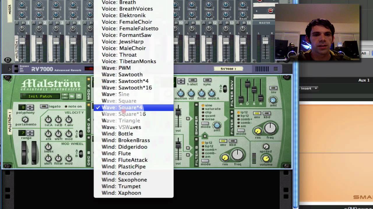 Trifonic: Graintable Synthesis with Malstrom