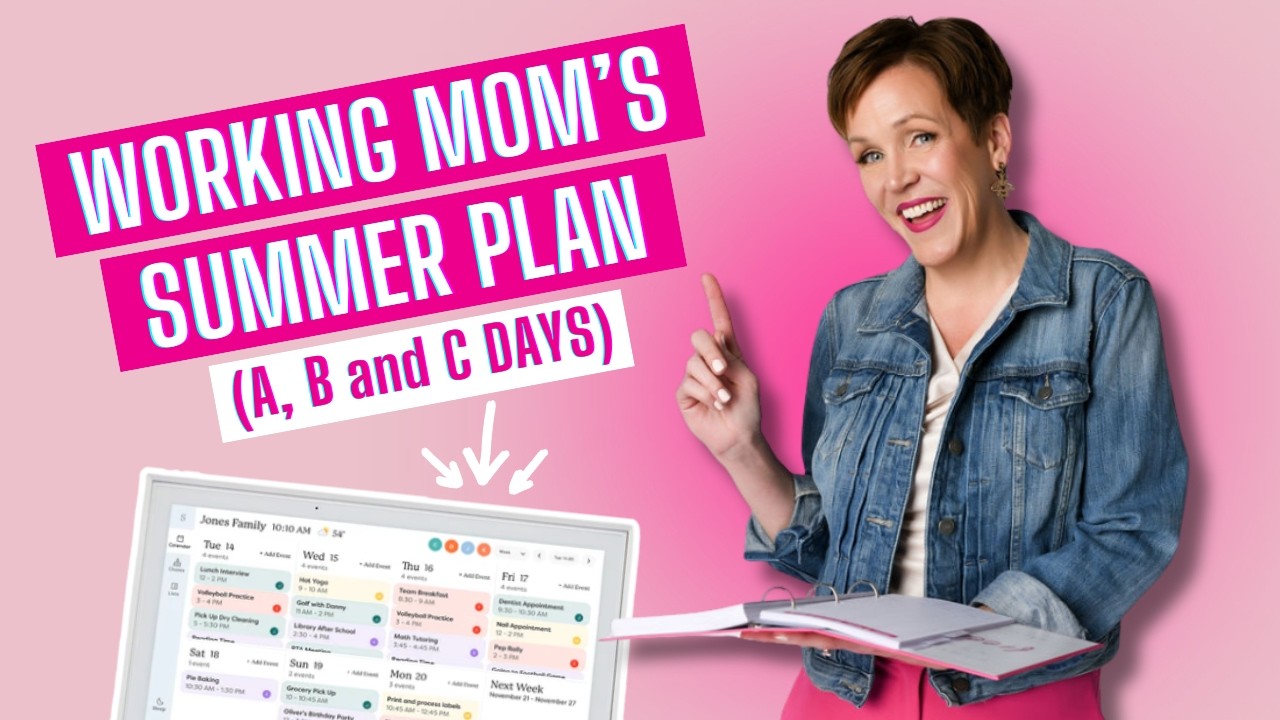 How I Plan My Summer Schedule as a Working Mom ( + Tutorial on How I Use Skylight Calendar to Help!)