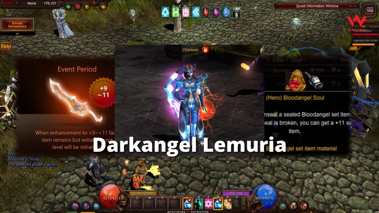 Making Darkangel Lemuria set - MU online Season 17.1.2
