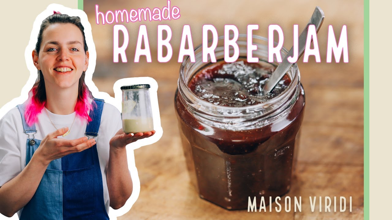 Zelf makkelijke RABARBERJAM maken! Mijn voorraadkast staat er vol mee