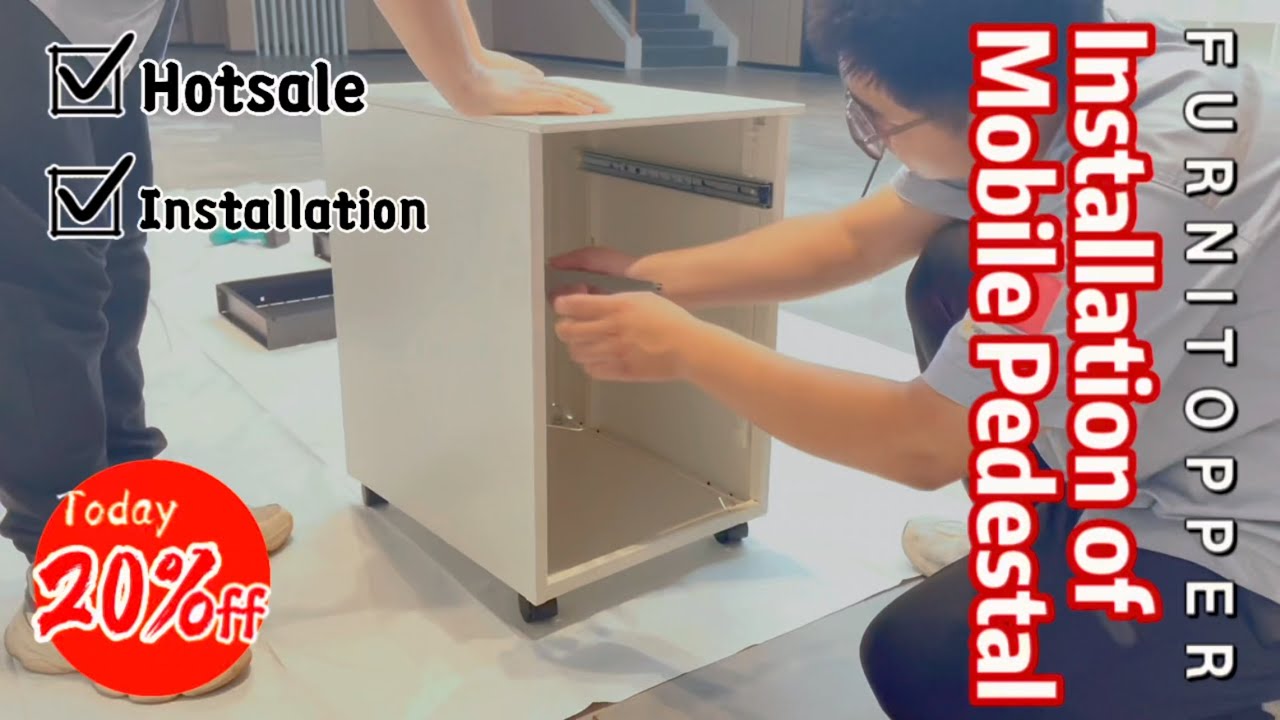 Assembly Instructions of 3 Drawer Mobile Pedestal by FurniTopper