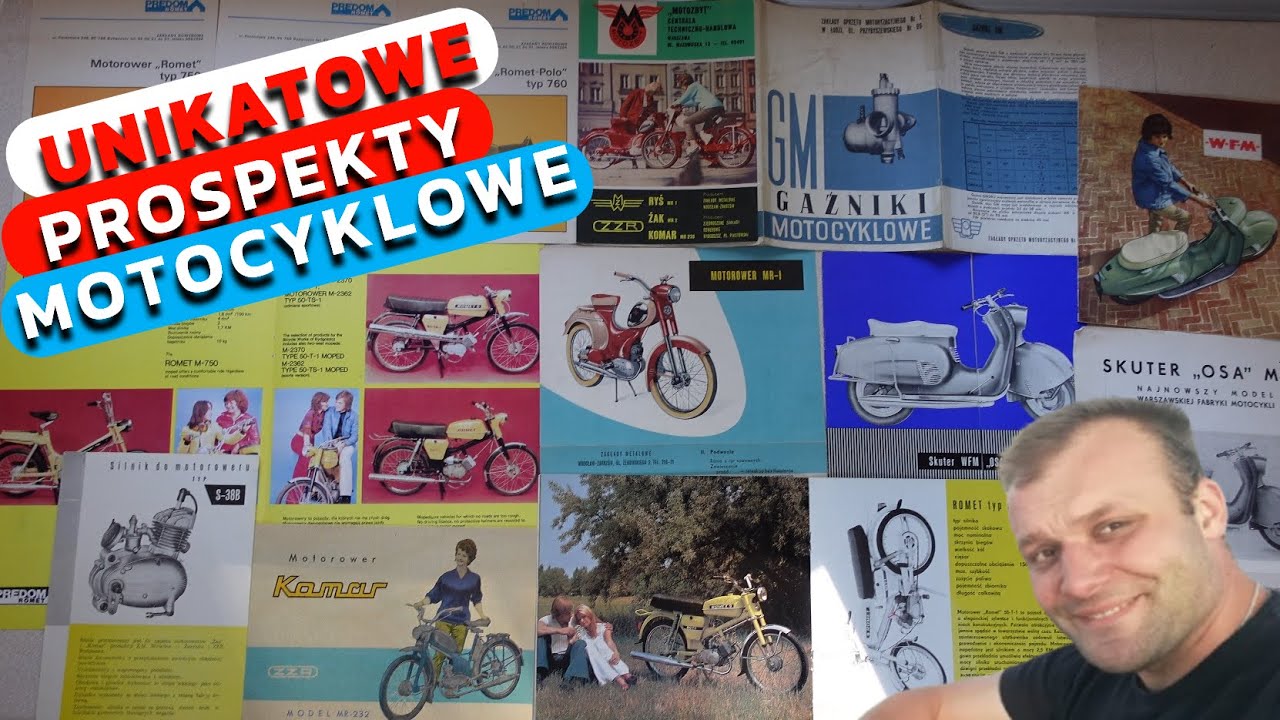 Unikatowe prospekty motocykli PRL!!! Co kupiłem na Moto Weteran Bazar?