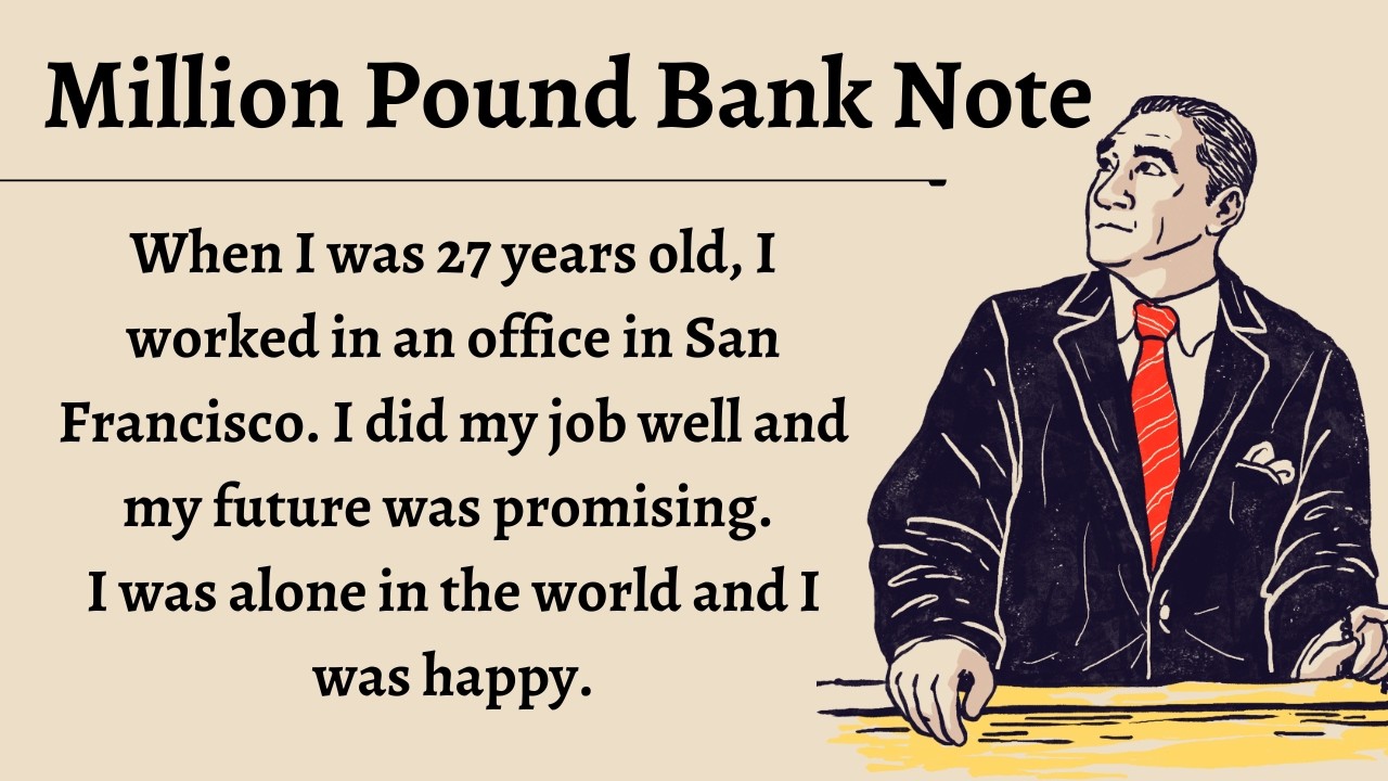 Million Pound Bank Note || Improve your English Fluency ✅️|| Learn English through Story