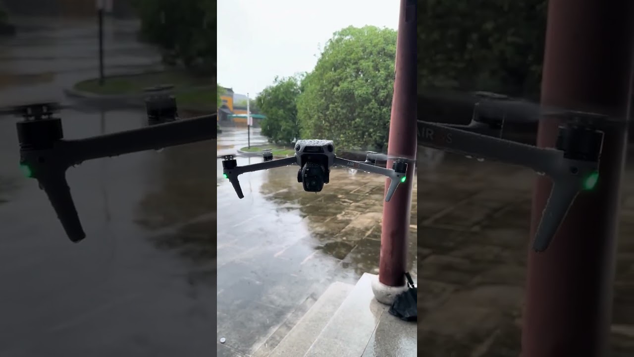 Czy Tw&oacute;j dron może latać w deszczu? 🌧️ DJI Air 3S wystawia go na pr&oacute;bę!