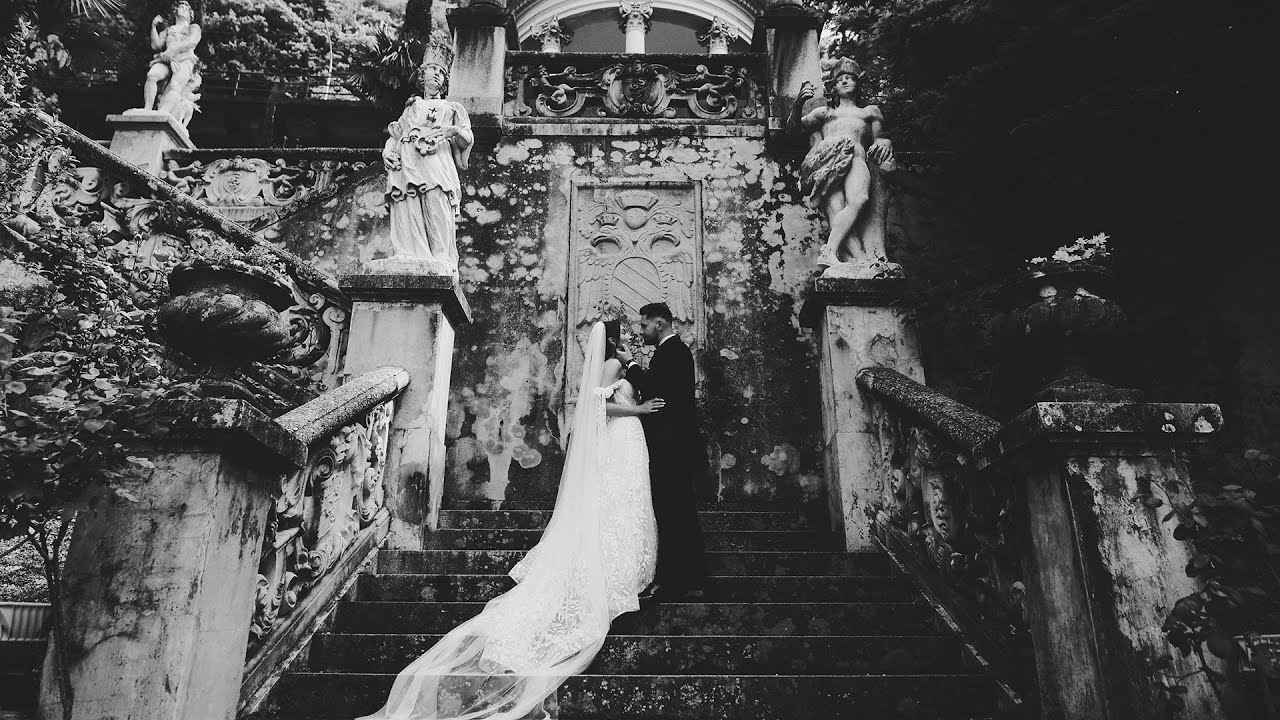 Wedding session Lake Como Italy. Villa Monastero and Switzerland