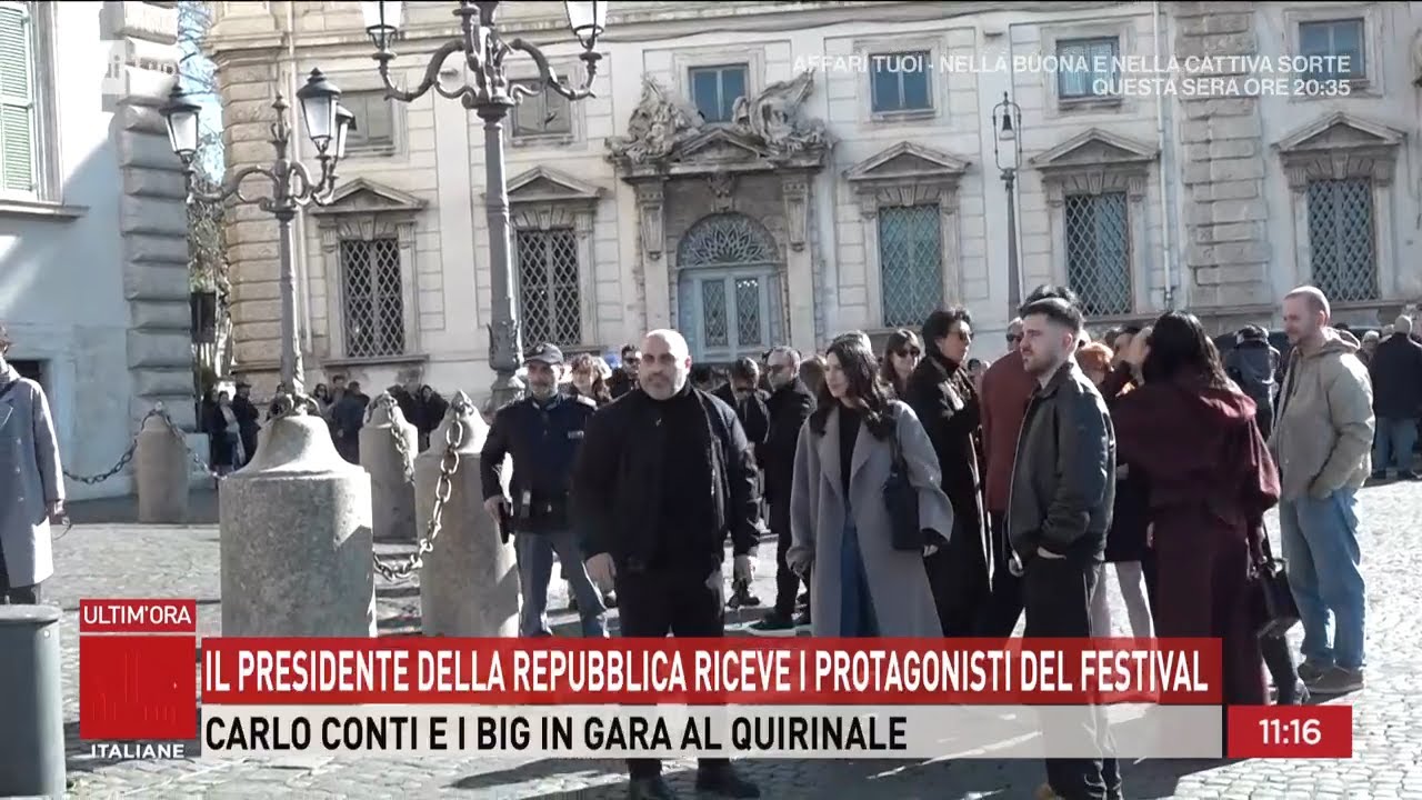 Mattarella riceve i protagonisti del festival di Sanremo - Storie italiane 13/02/2026
