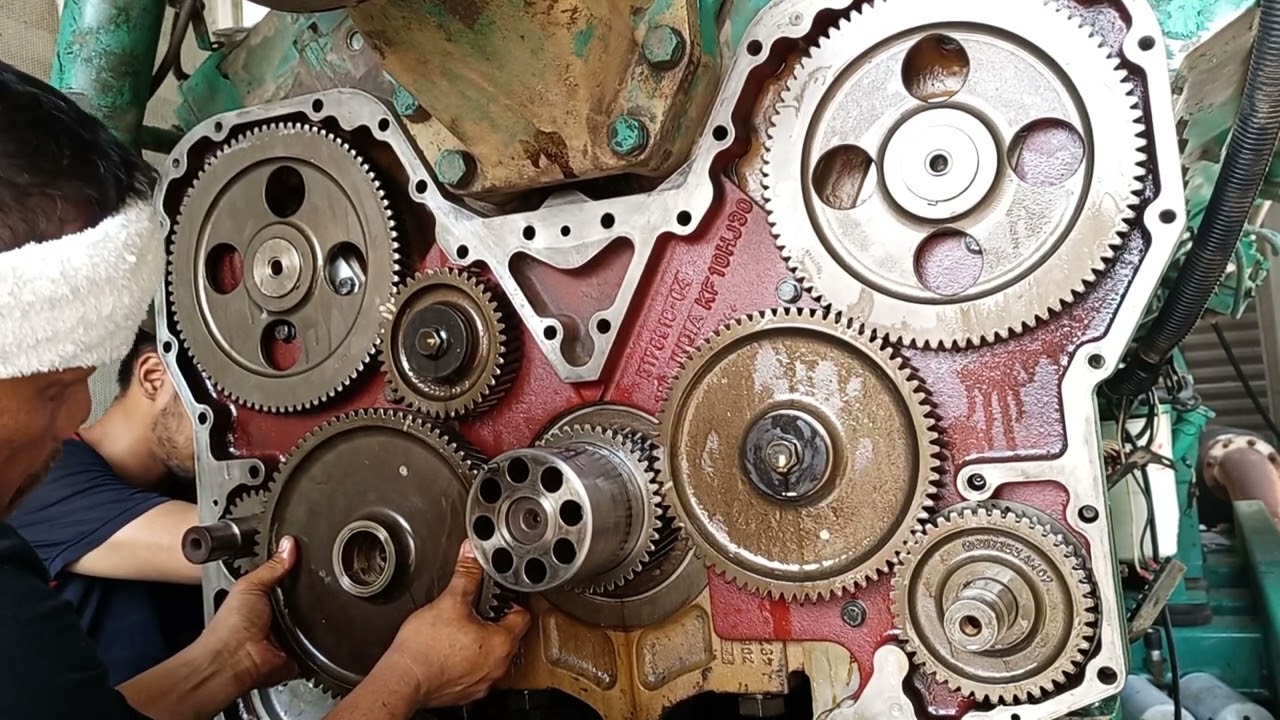 CAMSHAFT CHANGE & RE-TIMING GEAR SITTINGS KTA50 CUMMINS ENGINE 16 CYLINDERS