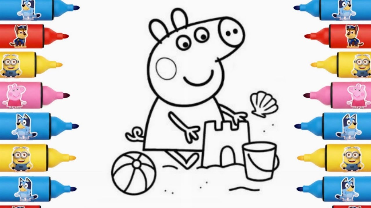 Easy Cartoon Drawing Peppa Pig for Kids ✏️