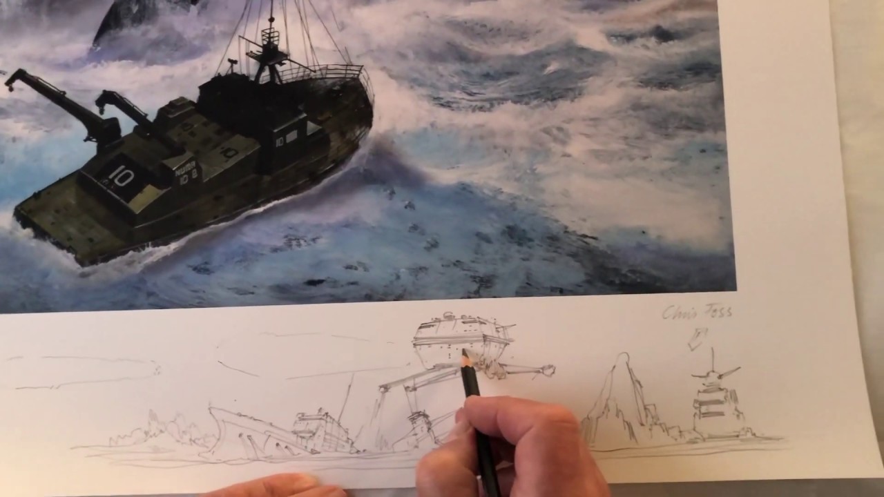 Chris Foss talks through a sketch (no music)