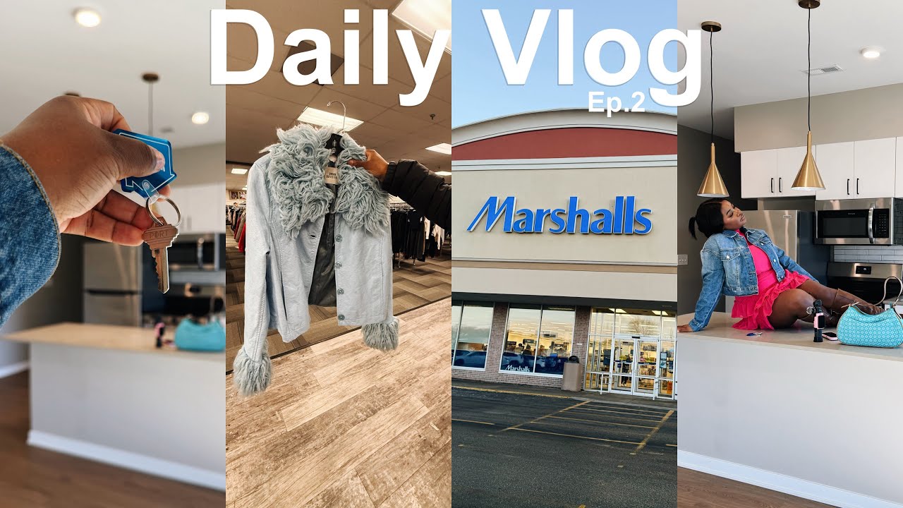 Daily VLOG : apartment shopping + washing clothes + Marshalls + thrift shopping
