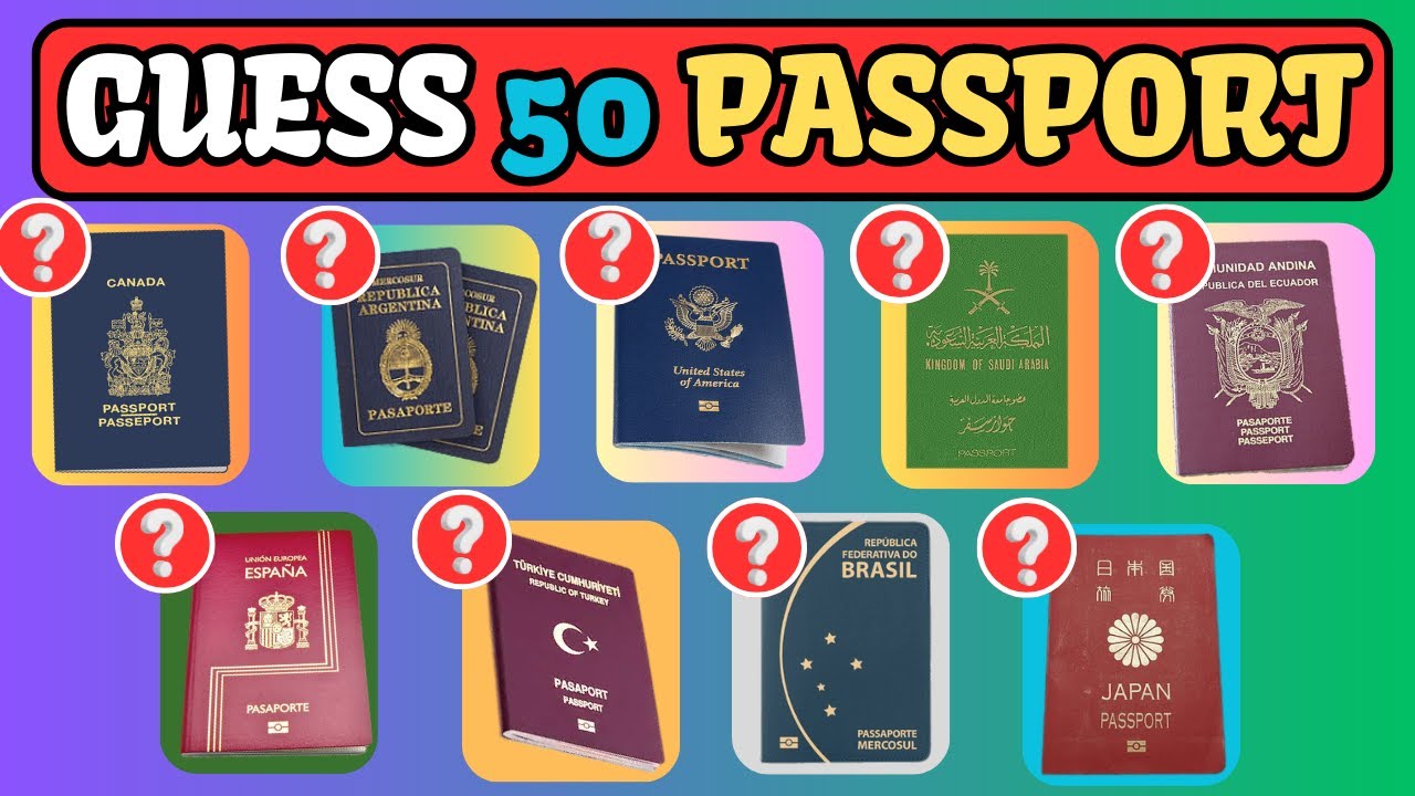 Guess 50 Passports  in 3 Seconds (Passport Quiz)
